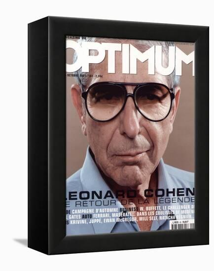 L'Optimum, October 2001 - Leonard Cohen-Michel Figuet-Framed Stretched Canvas