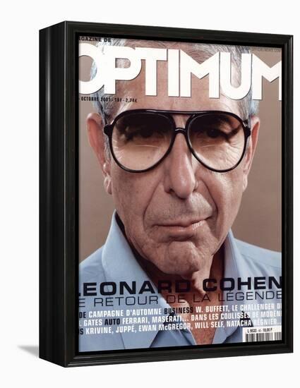 L'Optimum, October 2001 - Leonard Cohen-Michel Figuet-Framed Stretched Canvas