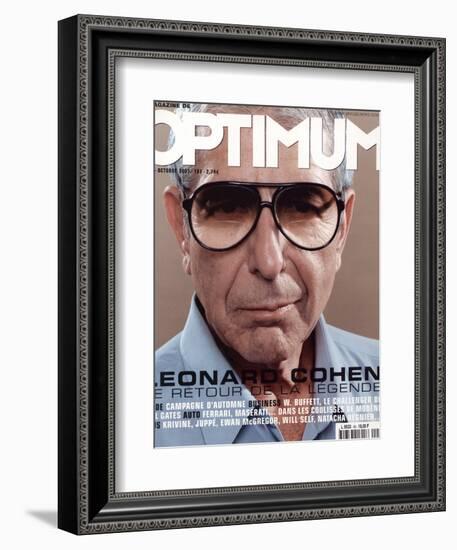 L'Optimum, October 2001 - Leonard Cohen-Michel Figuet-Framed Premium Giclee Print
