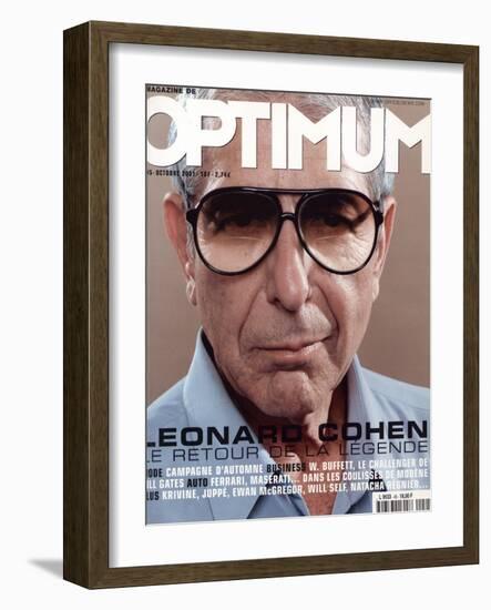 L'Optimum, October 2001 - Leonard Cohen-Michel Figuet-Framed Art Print