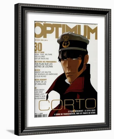 L'Optimum, October 2002 - Image Extraite de Corto Maltese, La Cour Secrète Des Arcanes-Pascal Morelli-Framed Art Print