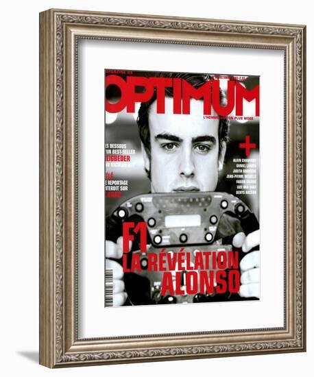 L'Optimum, October 2003 - Fernando Alonso-Andrea Klarin-Framed Premium Giclee Print