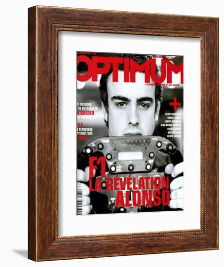 L'Optimum, October 2003 - Fernando Alonso-Andrea Klarin-Framed Premium Giclee Print