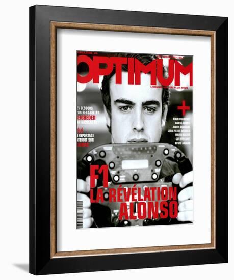 L'Optimum, October 2003 - Fernando Alonso-Andrea Klarin-Framed Premium Giclee Print