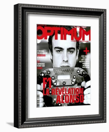 L'Optimum, October 2003 - Fernando Alonso-Andrea Klarin-Framed Premium Giclee Print