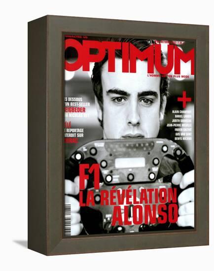 L'Optimum, October 2003 - Fernando Alonso-Andrea Klarin-Framed Stretched Canvas