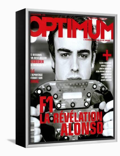 L'Optimum, October 2003 - Fernando Alonso-Andrea Klarin-Framed Stretched Canvas