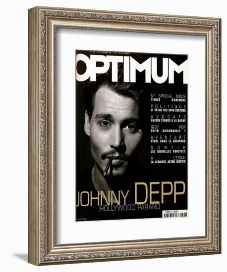 L'Optimum, September 1999 - Johhny Depp-Patrick Swirc-Framed Premium Giclee Print