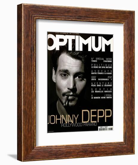 L'Optimum, September 1999 - Johhny Depp-Patrick Swirc-Framed Premium Giclee Print