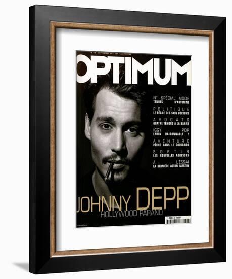 L'Optimum, September 1999 - Johhny Depp-Patrick Swirc-Framed Premium Giclee Print