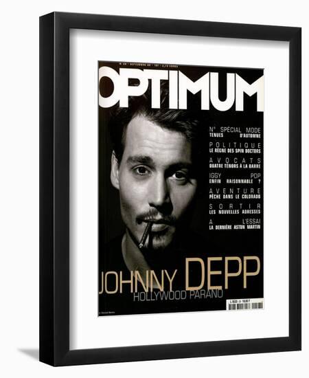 L'Optimum, September 1999 - Johhny Depp-Patrick Swirc-Framed Premium Giclee Print