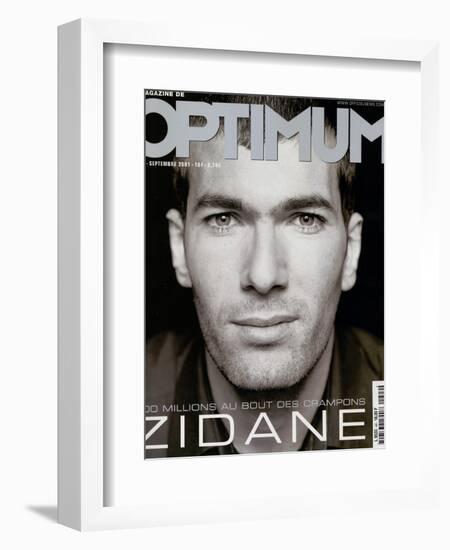 L'Optimum, September 2001 - Zinedine Zidane-François Darmigny-Framed Premium Giclee Print