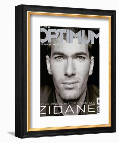 L'Optimum, September 2001 - Zinedine Zidane-François Darmigny-Framed Premium Giclee Print