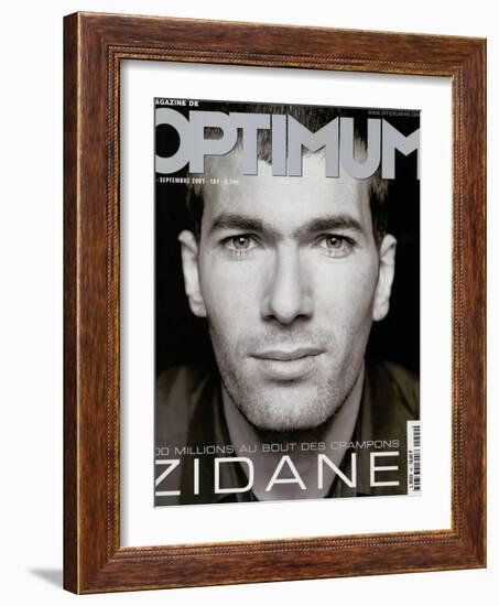 L'Optimum, September 2001 - Zinedine Zidane-François Darmigny-Framed Art Print