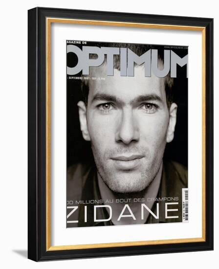 L'Optimum, September 2001 - Zinedine Zidane-François Darmigny-Framed Art Print