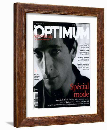 L'Optimum, September 2004 - Adrien Brody-Antoine Le Grand-Framed Art Print