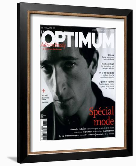 L'Optimum, September 2004 - Adrien Brody-Antoine Le Grand-Framed Art Print