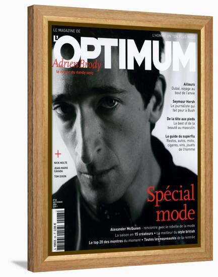 L'Optimum, September 2004 - Adrien Brody-Antoine Le Grand-Framed Stretched Canvas