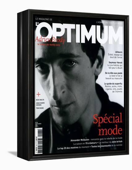 L'Optimum, September 2004 - Adrien Brody-Antoine Le Grand-Framed Stretched Canvas