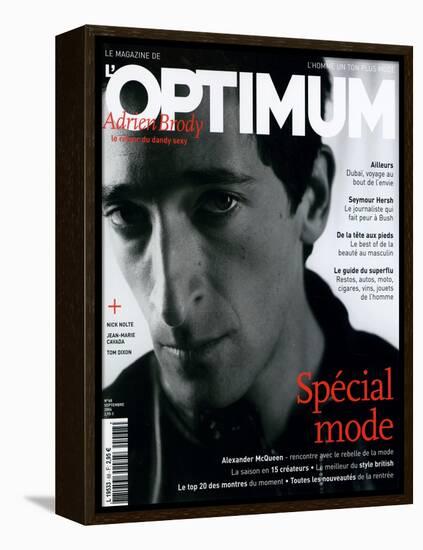 L'Optimum, September 2004 - Adrien Brody-Antoine Le Grand-Framed Stretched Canvas