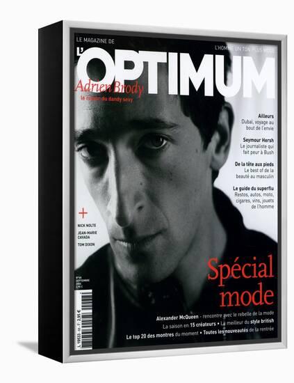 L'Optimum, September 2004 - Adrien Brody-Antoine Le Grand-Framed Stretched Canvas