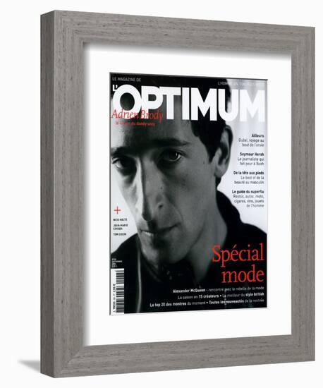 L'Optimum, September 2004 - Adrien Brody-Antoine Le Grand-Framed Premium Giclee Print