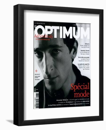 L'Optimum, September 2004 - Adrien Brody-Antoine Le Grand-Framed Premium Giclee Print