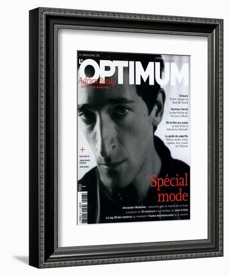 L'Optimum, September 2004 - Adrien Brody-Antoine Le Grand-Framed Premium Giclee Print