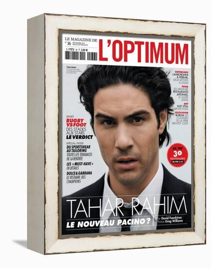 L'Optimum, September 2011 - Tahar Rahim-Greg Williams-Framed Stretched Canvas
