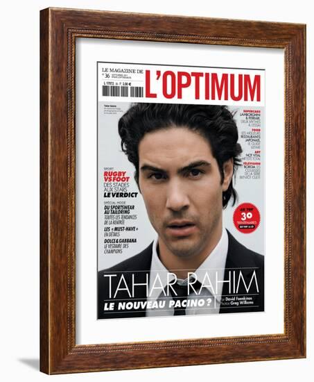 L'Optimum, September 2011 - Tahar Rahim-Greg Williams-Framed Art Print