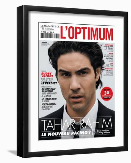 L'Optimum, September 2011 - Tahar Rahim-Greg Williams-Framed Art Print