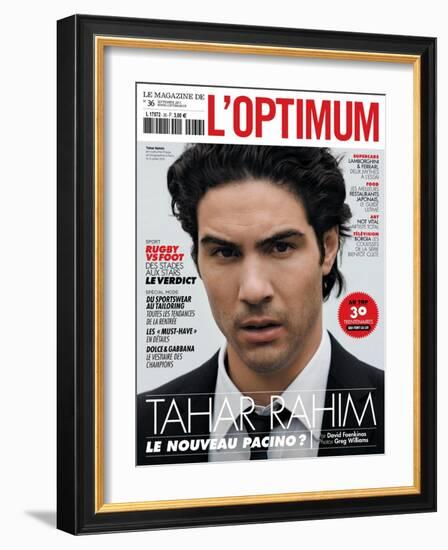 L'Optimum, September 2011 - Tahar Rahim-Greg Williams-Framed Art Print