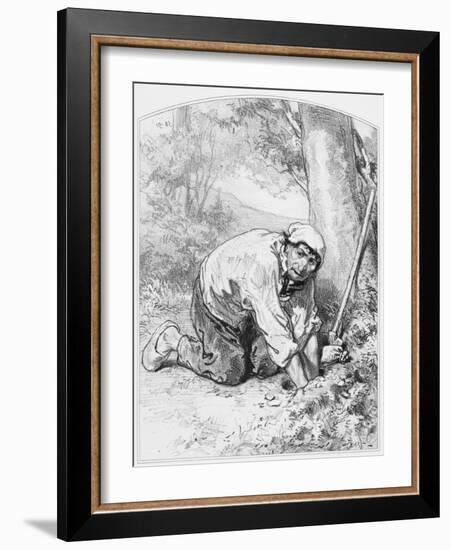 L'Or, Plate 16 from Les Toquades, 1858-Paul Gavarni-Framed Giclee Print