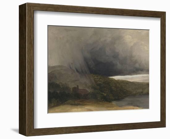 L'orage au bord d'un lac-Pierre Henri de Valenciennes-Framed Giclee Print