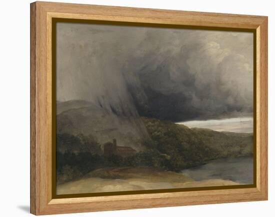 L'orage au bord d'un lac-Pierre Henri de Valenciennes-Framed Premier Image Canvas