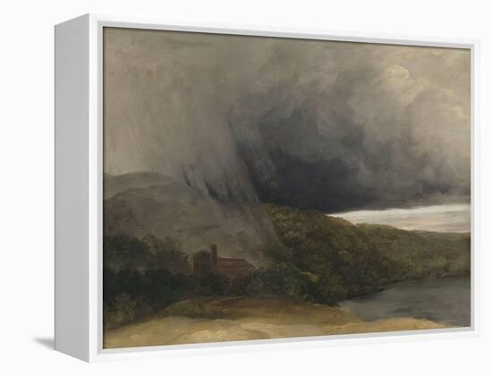 L'orage au bord d'un lac-Pierre Henri de Valenciennes-Framed Premier Image Canvas