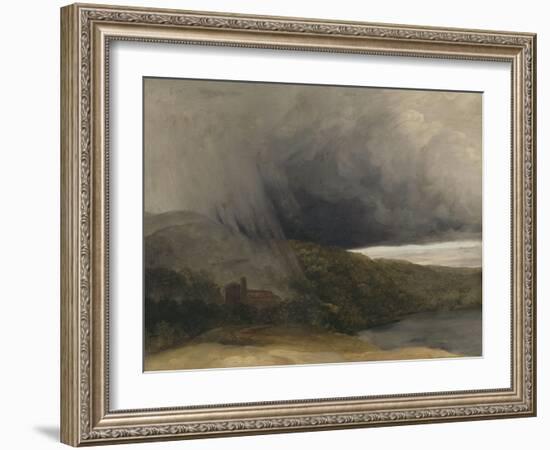 L'orage au bord d'un lac-Pierre Henri de Valenciennes-Framed Giclee Print