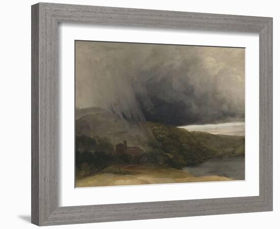 L'orage au bord d'un lac-Pierre Henri de Valenciennes-Framed Giclee Print