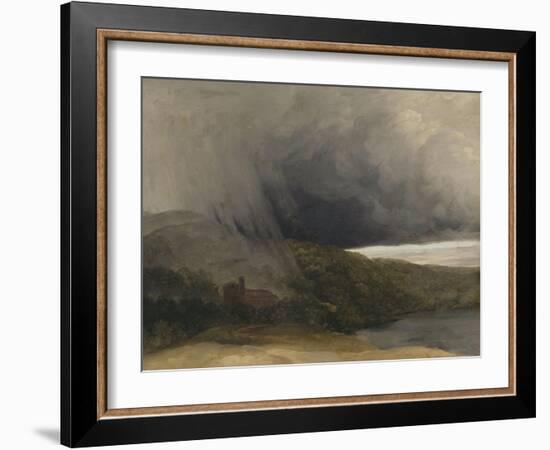 L'orage au bord d'un lac-Pierre Henri de Valenciennes-Framed Giclee Print