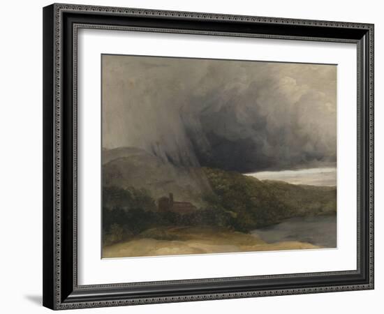 L'orage au bord d'un lac-Pierre Henri de Valenciennes-Framed Giclee Print