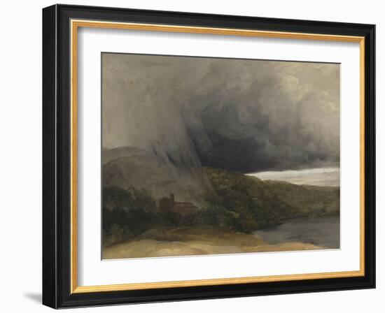 L'orage au bord d'un lac-Pierre Henri de Valenciennes-Framed Giclee Print