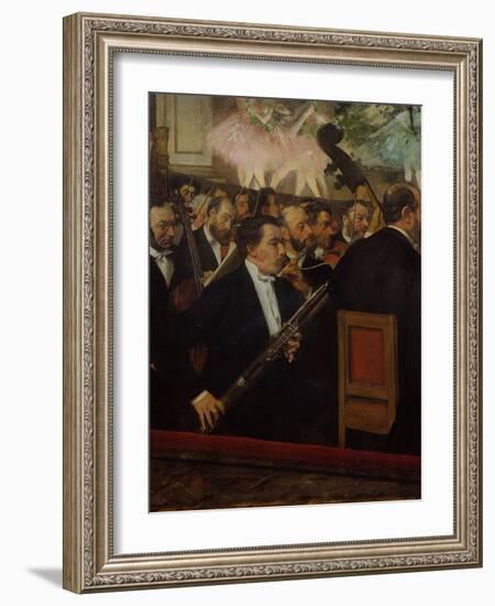 L'orchestre de l'Opera (The Orchestra of the Opera), c. 1870-Edgar Degas-Framed Giclee Print