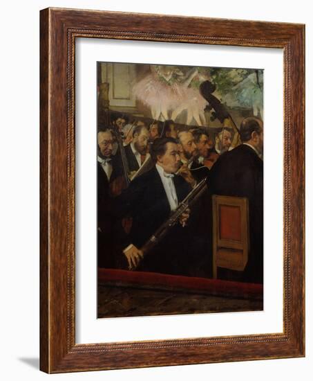 L'orchestre de l'Opera (The Orchestra of the Opera), c. 1870-Edgar Degas-Framed Giclee Print
