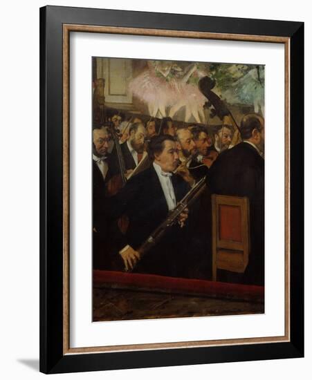 L'orchestre de l'Opera (The Orchestra of the Opera), c. 1870-Edgar Degas-Framed Giclee Print