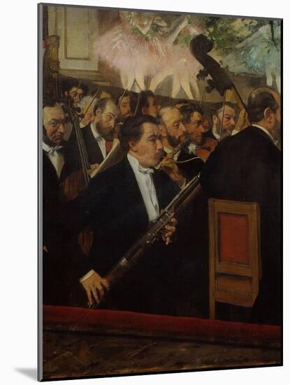 L'orchestre de l'Opera (The Orchestra of the Opera), c. 1870-Edgar Degas-Mounted Giclee Print