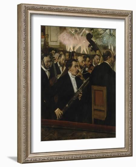 L'orchestre de l'Opéra-Edgar Degas-Framed Giclee Print