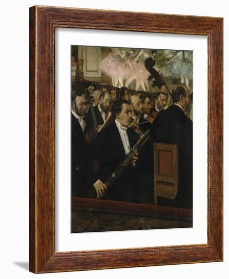 L'orchestre de l'Opéra-Edgar Degas-Framed Giclee Print