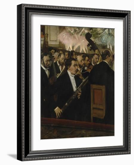 L'orchestre de l'Opéra-Edgar Degas-Framed Giclee Print