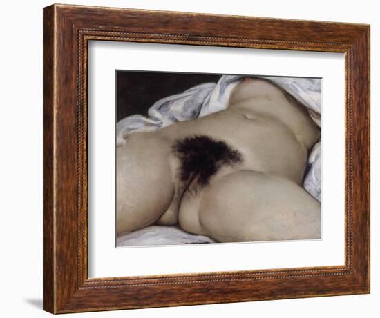 L'Origine du monde-Gustave Courbet-Framed Giclee Print