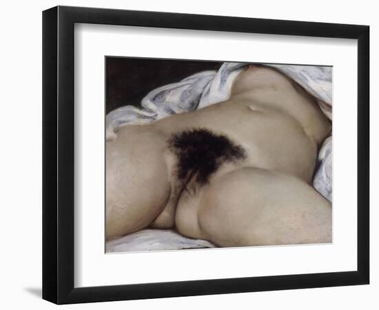 L'Origine du monde-Gustave Courbet-Framed Giclee Print